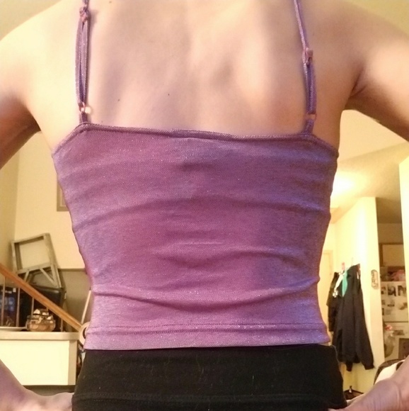 Metallic Purple Express Tank (club wear) - Make me - Picture 2 of 6